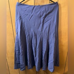 NWOT TSE Purple Wool Flared Knee Length Skirt Size 12